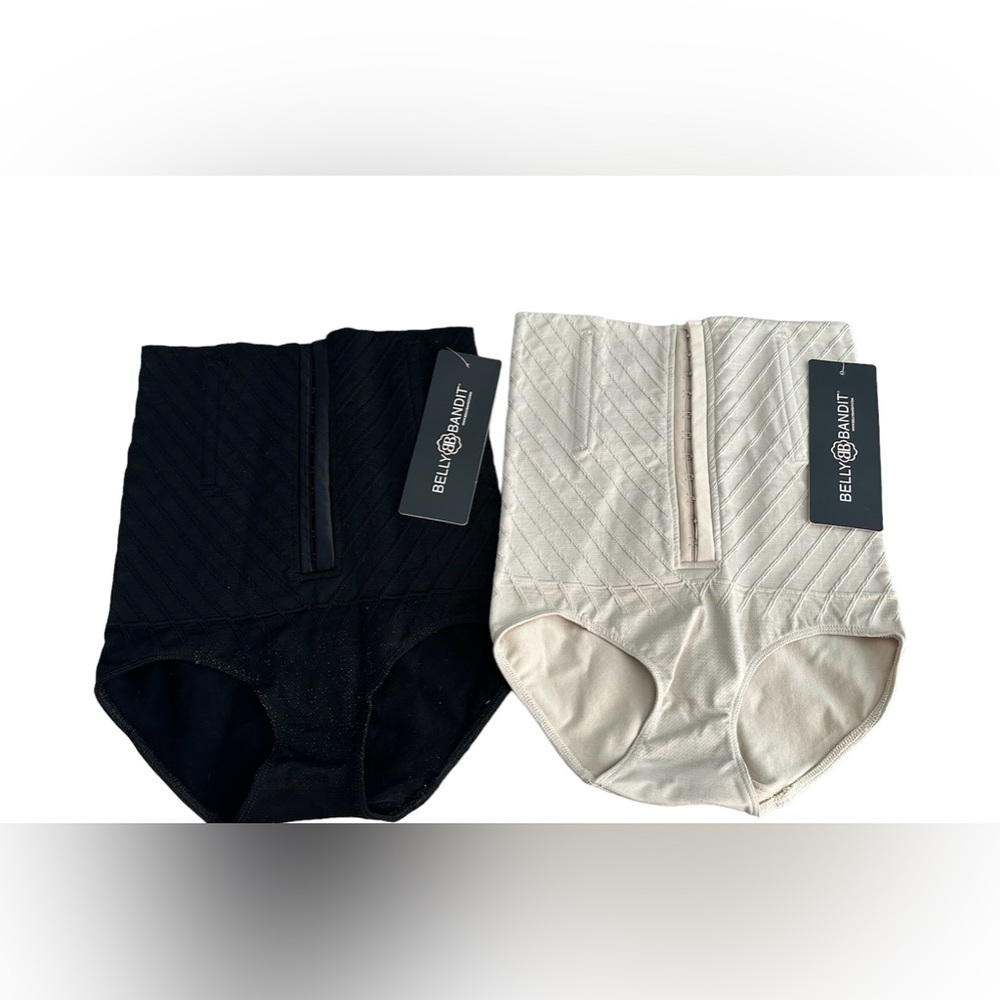 Belly Bandit Black and Cream Panties